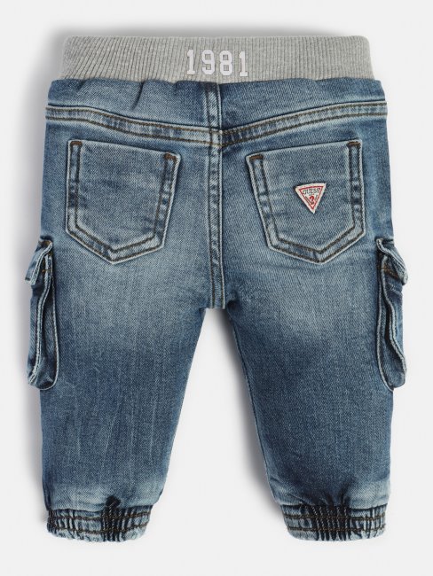 Pantalon Denim Cargo Guess Bleu
