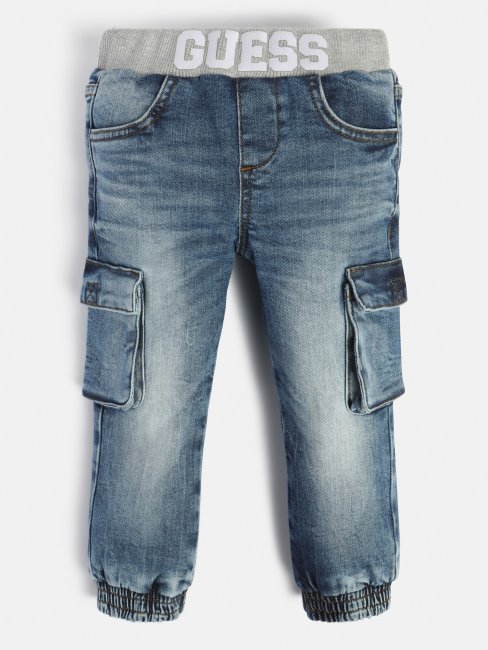 Pantalon Denim Cargo Guess Bleu