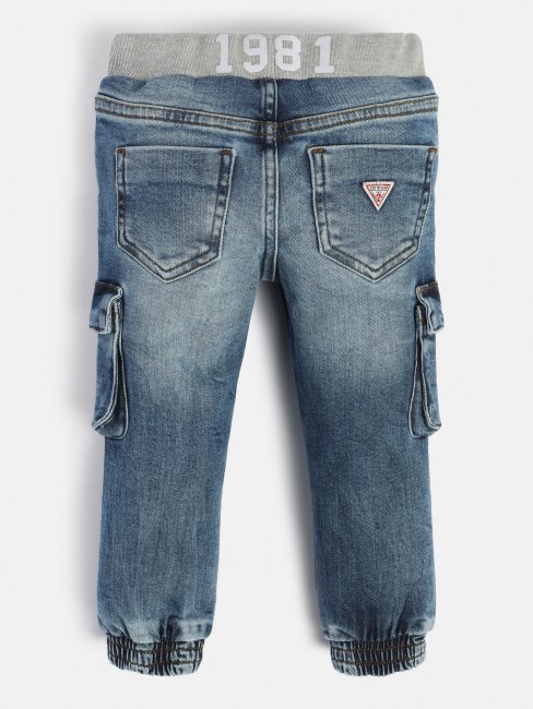 Pantalon Denim Cargo Guess Bleu