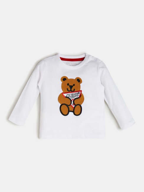 Tee Shirt Logo Guess Blanc