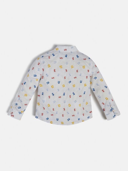 Nuisette Blanche Multi Imprimé Logo Guess