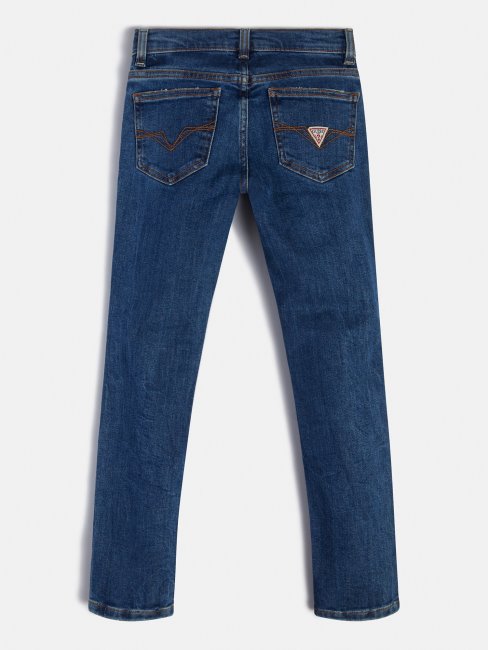 Pantalon En Denim Coupe Skinny Guess Bleu Mode Nouvelle Tendance