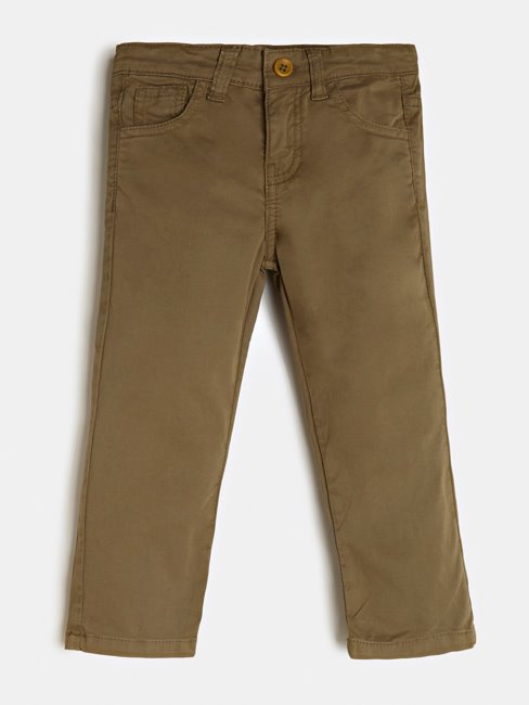 Guess Pantalon Coupe Skinny Teint En Pièce Marron
