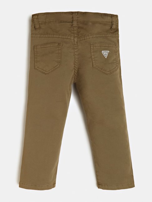 Guess Pantalon Coupe Skinny Teint En Pièce Marron
