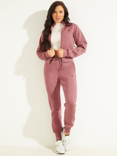 Sweat Zippé Devant Guess Bordeaux