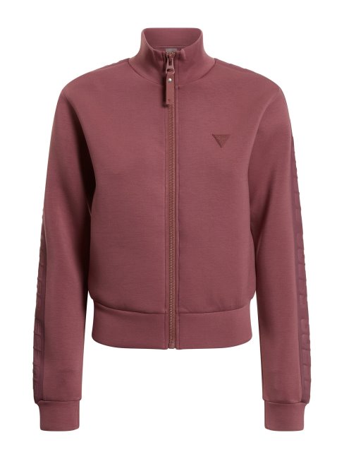 Sweat Zippé Devant Guess Bordeaux
