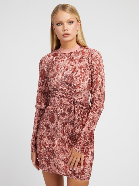 Guess Robe Violette à Imprimé Floral
