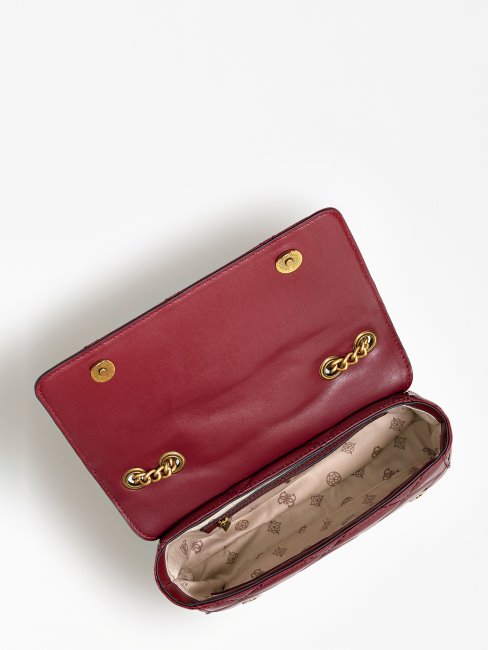 Cessily Sac à Bandoulière Matelassé Guess Rouge