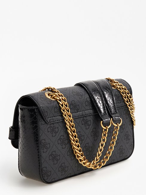 Mini Sac Bandoulière Zadie Logo 4g Gris Guess