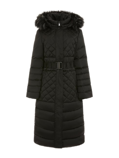 Doudoune Longue Noire Guess Real Down