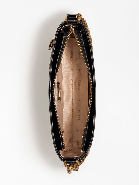 Guess Sac Porté épaule à Imprimé Python Katey Noir