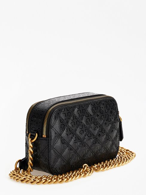 Noelle Sac Bandoulière En Cuir Verni Guess