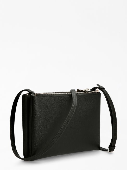 Sac Bandoulière Guess Naya Noir Poche Avant