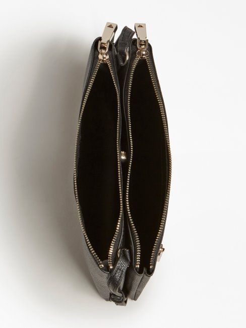 Sac Bandoulière Guess Naya Noir Poche Avant