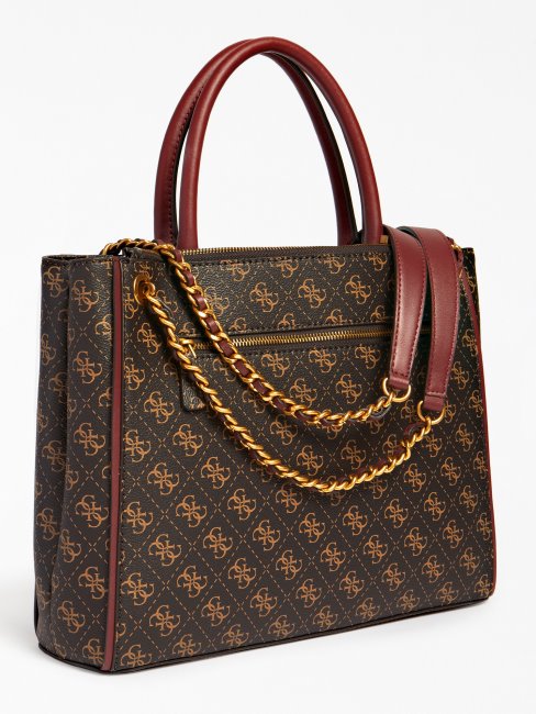 Sac à Main Noir Izzy 4g Logo Maxi Guess