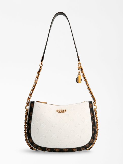 Abey 4g Pivoine Logo Hobo Guess Blanc Multi