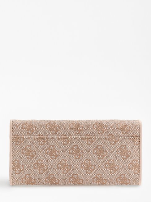 Guess Izzy 4g Logo Maxi Portefeuille Crème