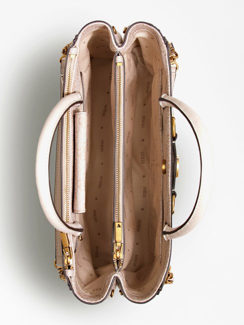 Crème Izzy 4g Logo Maxi Sac à Main Guess