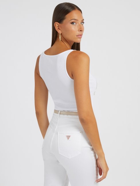 Débardeur à Logo Strass