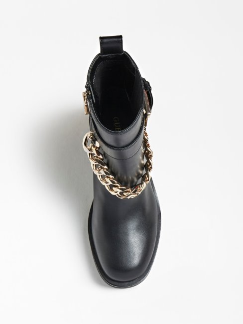 Chaîne Persle Noire Détaillée Botte Basse Deviner