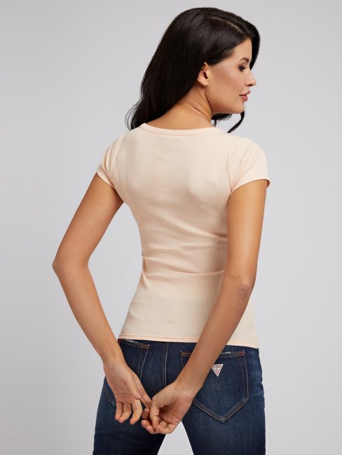 Top Rose Appliqué Bijou Guess