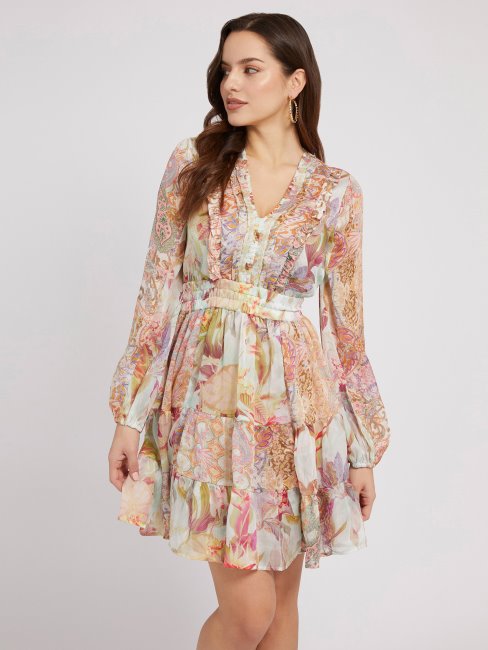 Robe Fantaisie Florale à Imprimé Floral
