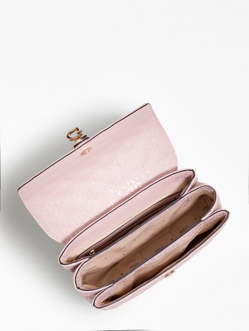 Sac à Bandoulière Gaia Logo 4g Rose Guess