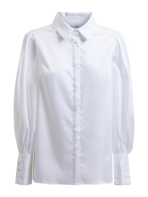 Chemise Blanche En Popeline Coupe Regular Guess