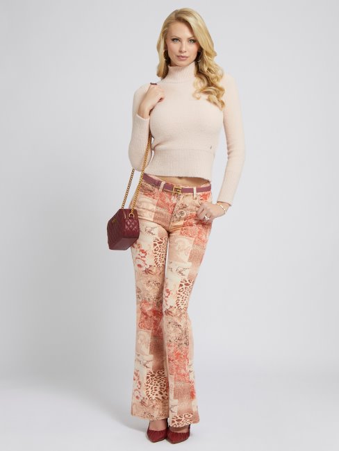 Pull Col Roulé Rose Guess