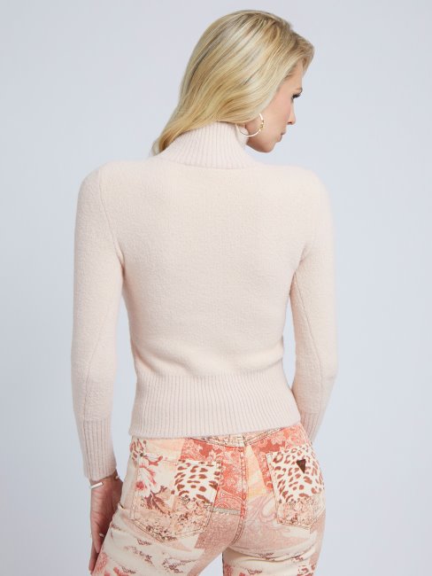 Pull Col Roulé Rose Guess