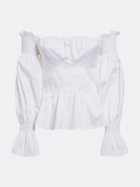 Chemisier à épaules Dénudées Guess Blanc