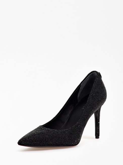 Escarpins à Strass Piera Noir Guess