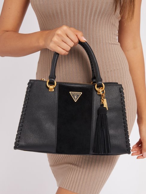 Kaoma Sac à Main En Cuir Nappa Guess Noir