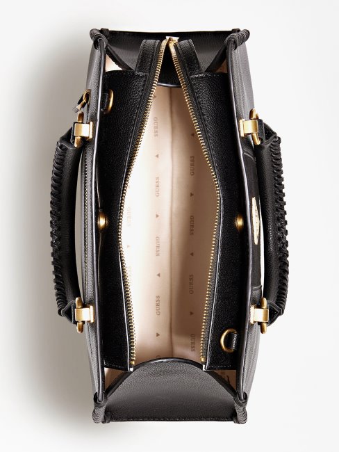 Kaoma Sac à Main En Cuir Nappa Guess Noir