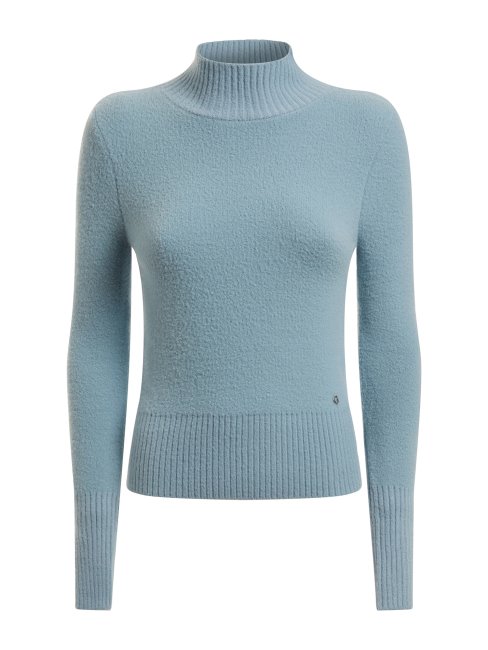 Pull Col Roulé Guess Bleu