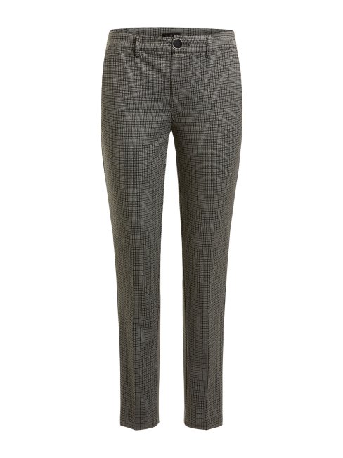 Guess Pantalon Pied De Poule Lurex Gris