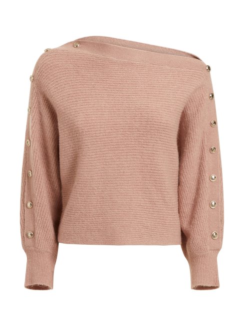 Pull à épaules Dénudées Guess Rouge
