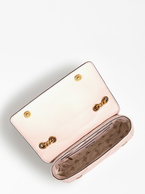 Guess Cessily Sac à Bandoulière Matelassé Beige