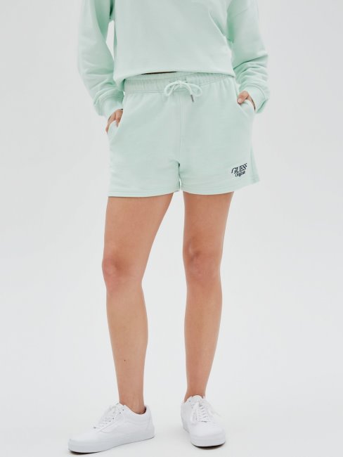 Guess Short Avec Logo Sur Le Côté Vert