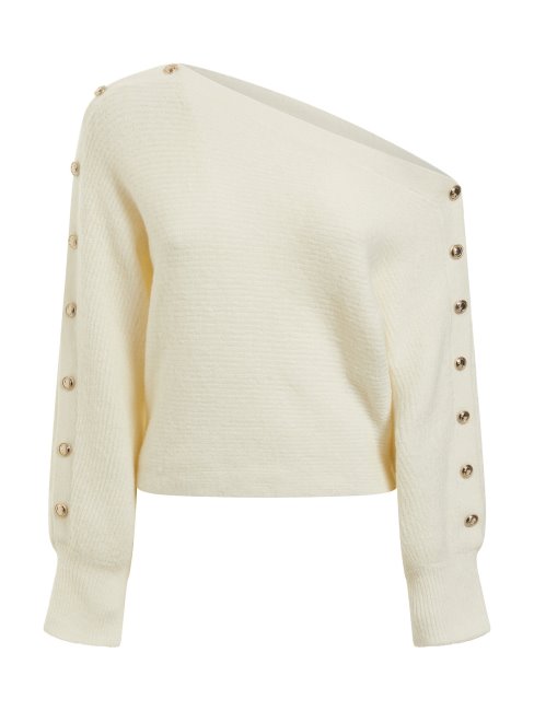 Guess Pull Blanc à épaules Dénudées