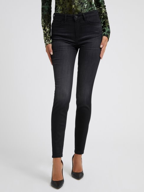 Guess Pantalon En Denim Coupe Skinny Noir