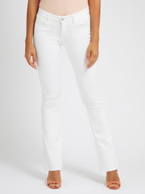 Pantalon Denim évasé Blanc Guess