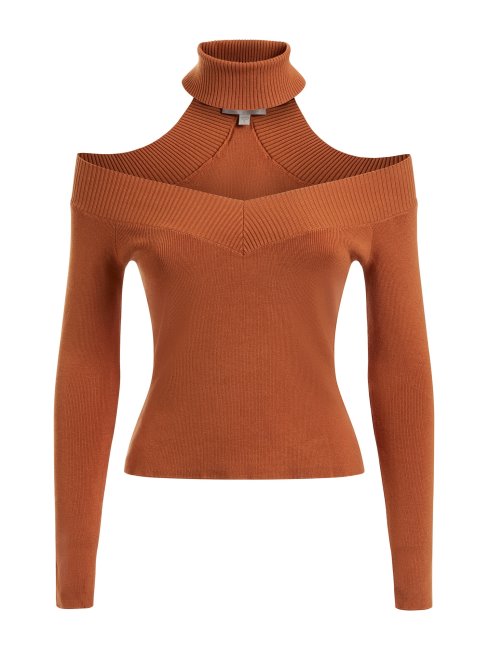 Pull à épaules Dénudées Orange Guess