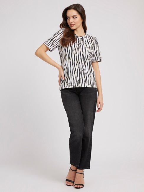 Tee Shirt Guess Zèbre Animalier