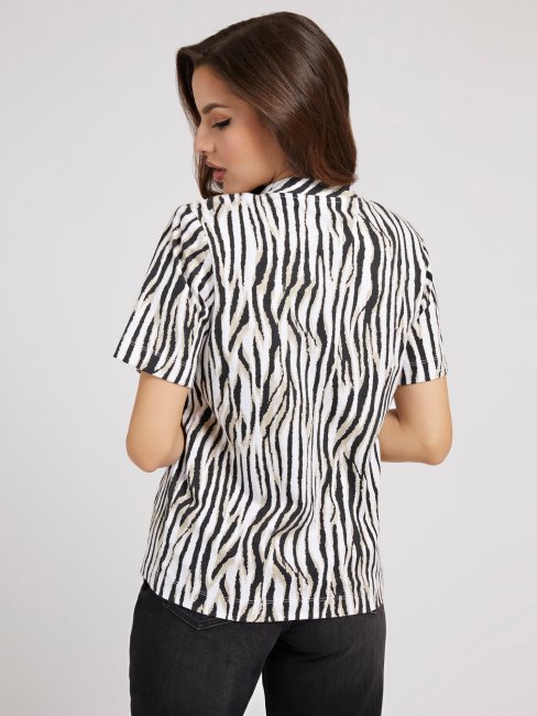 Tee Shirt Guess Zèbre Animalier