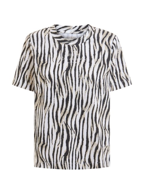 Tee Shirt Guess Zèbre Animalier