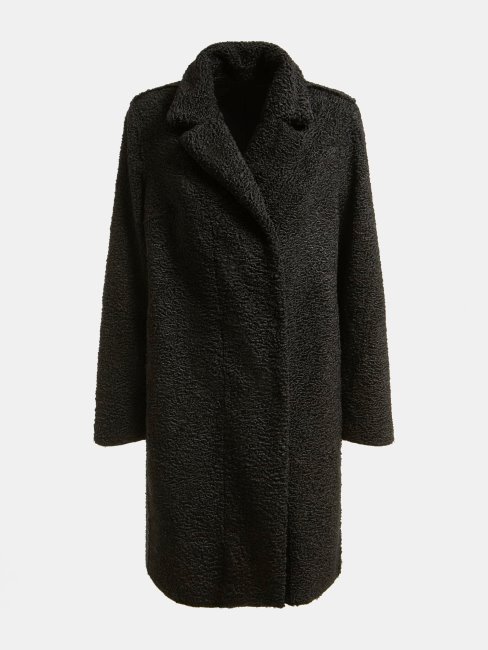 Veste Fausse Fourrure Guess Noire