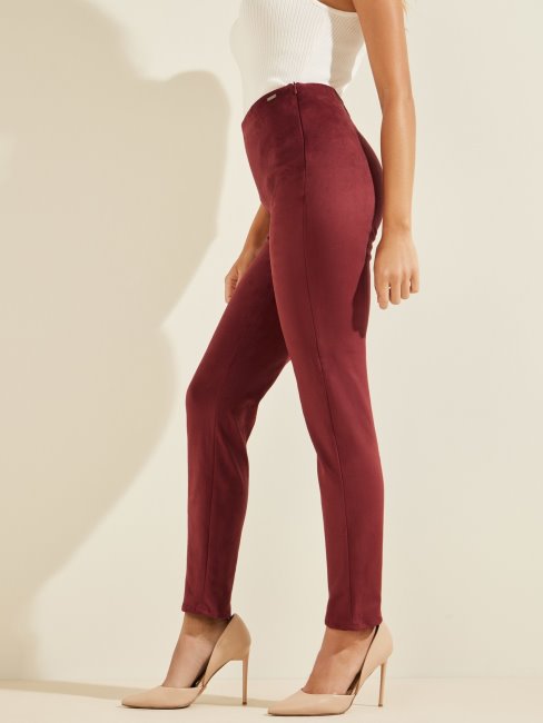 Guess Legging Imitation Daim Bordeaux