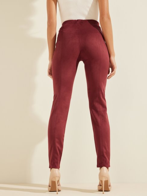 Guess Legging Imitation Daim Bordeaux
