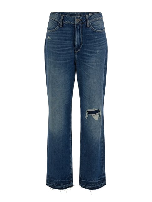 Pantalon En Jean Coupe Décontractée Guess Bleu Mode Nouvelle Tendance